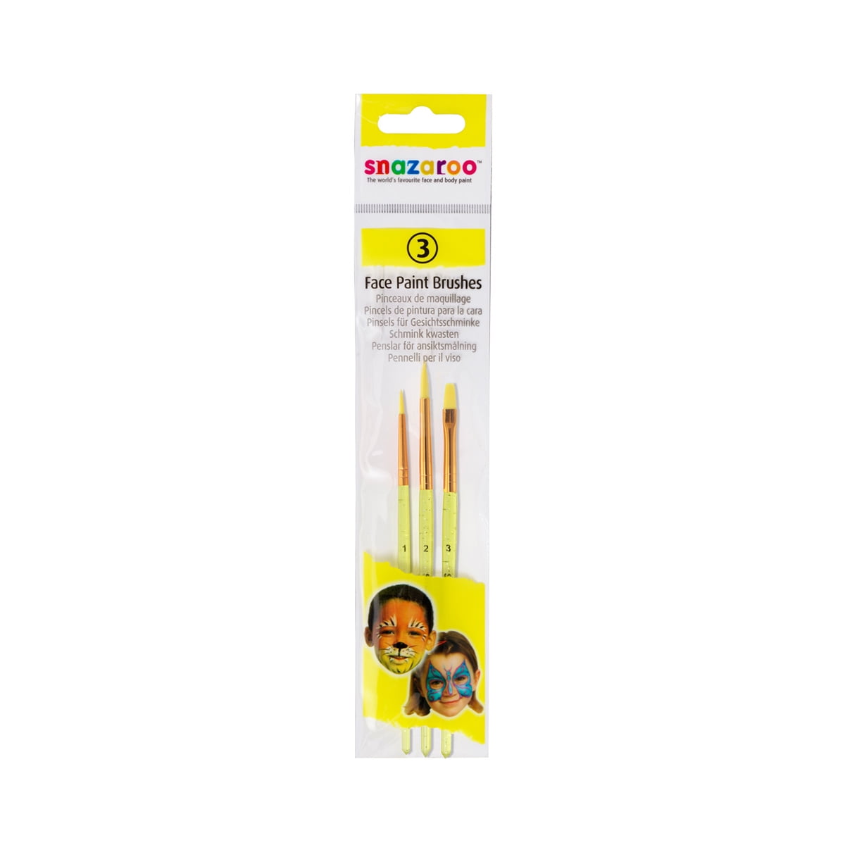 Snazaroo Face Paint Brushes, 12 Packs: 3 ct. (36 total)