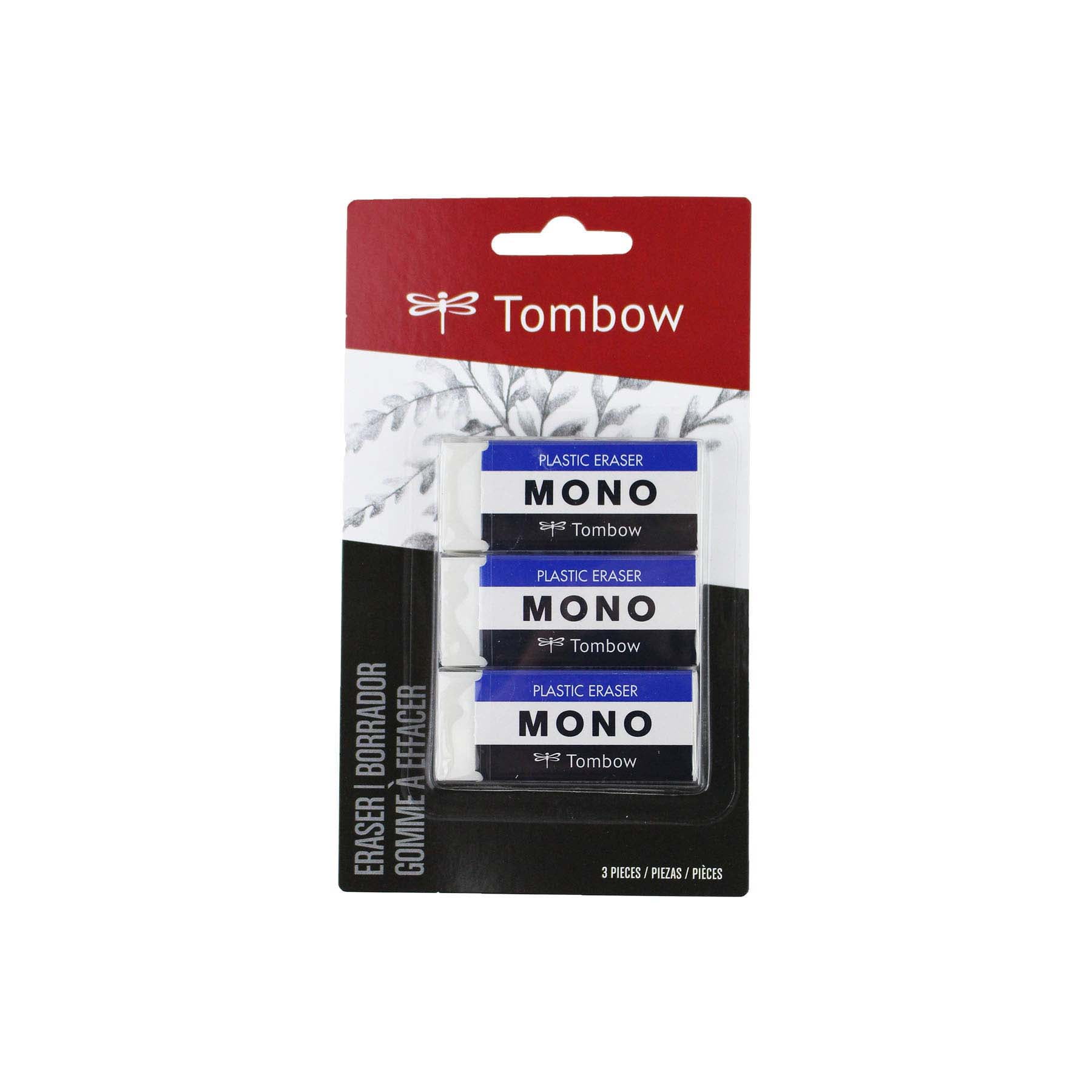 Tombow Mono Medium White Erasers, 12 Packs: 3 ct. (36 total)