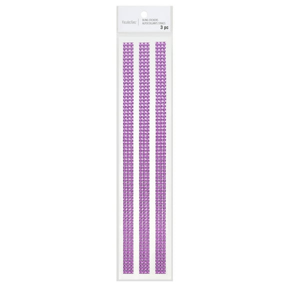 Recollections Violet Border Bling Stickers, 12 Packs: 3 ct. (36 total)