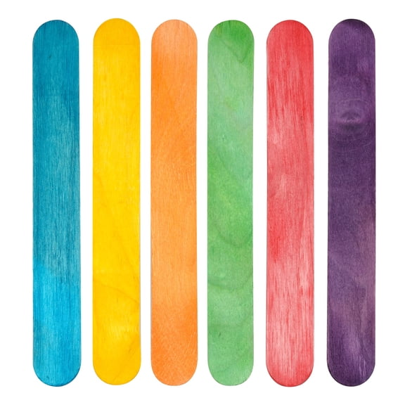 12 Packs: 30 ct. (360 total) Colorful Jumbo Craft Sticks by Creatology