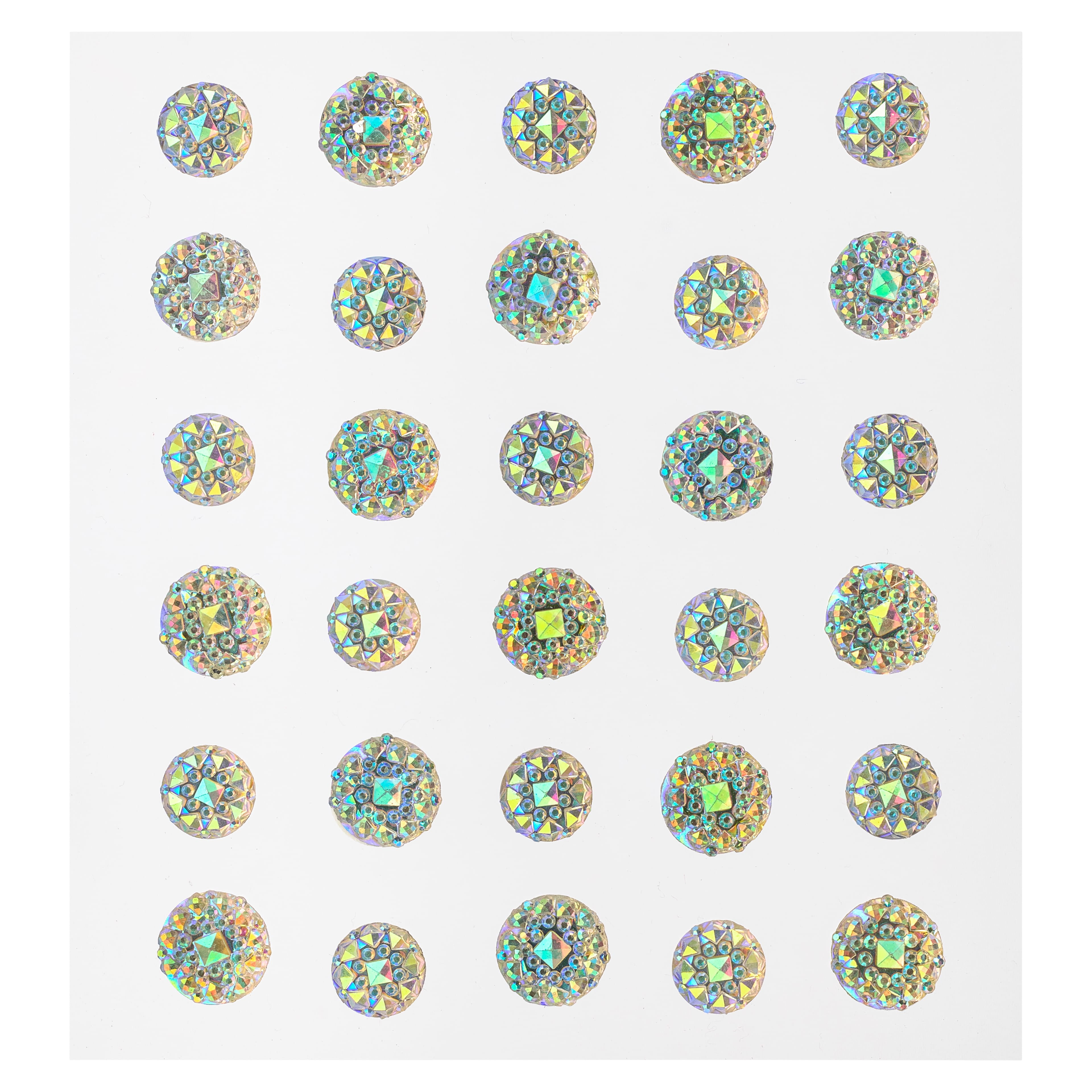 2100 Pcs Rhinestone Stickers, Christmas Face Gems Self Adhesive Crystal  Hair Jewels Diamond Face Gem Stickers for DIY Craft&Art Project Christmas