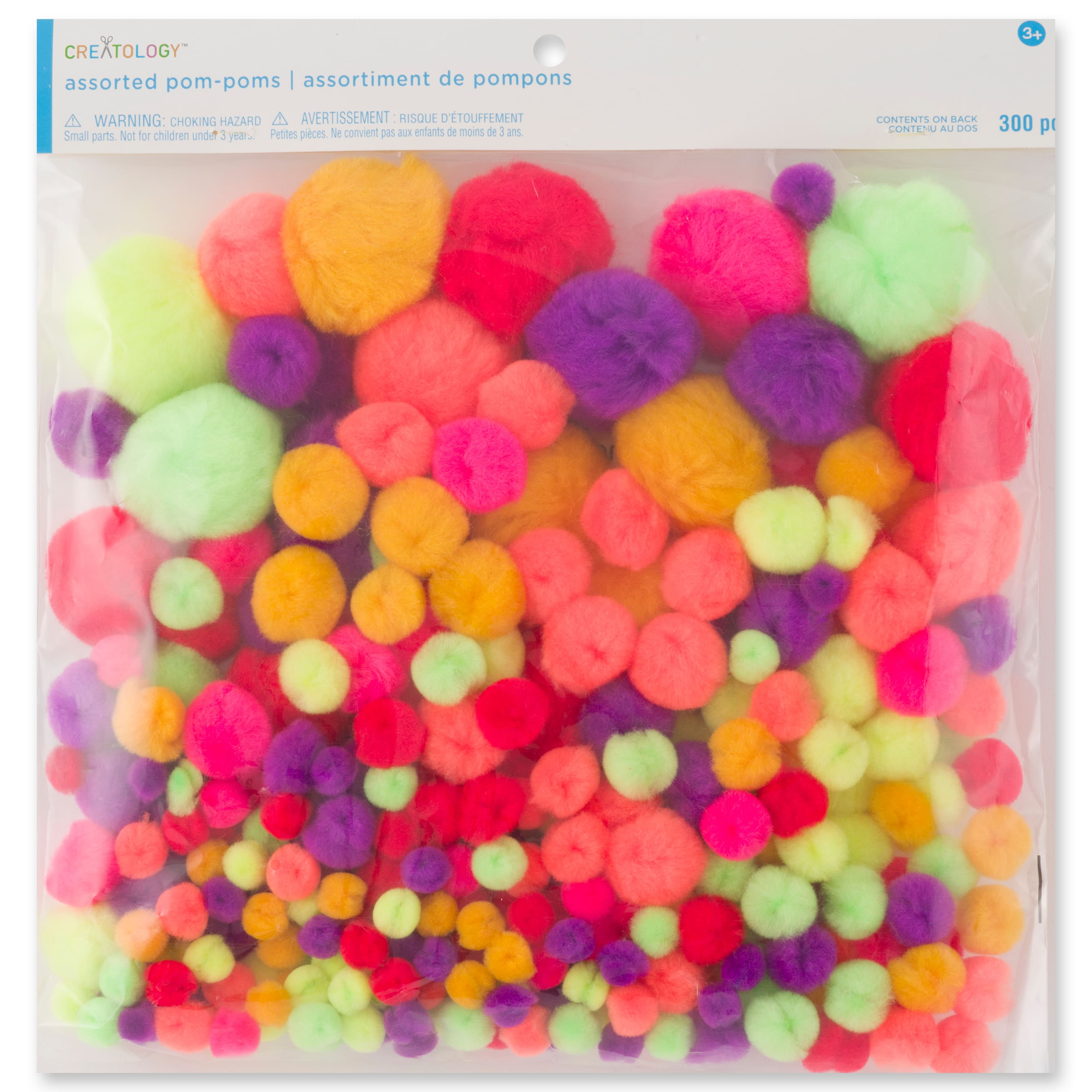 200pcs Assorted Sparkle Glitter Pom Poms Balls for Arts Craft Kids DIY  Accessories 30mm 