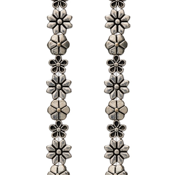 Bead Landing Silver Metal Flower Beads, 12 Packs: 32 ct. (384 total)