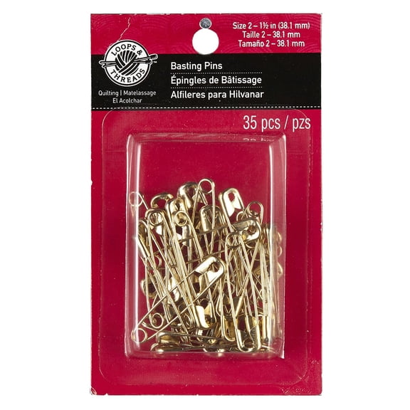 Loops & Threads 1.5" Basting Pins, 12 Packs: 35 ct. (420 total)