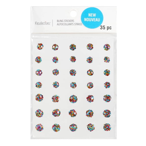 Recollections Multi Dots Bling Stickers, 12 Packs: 35 ct. (420 total)
