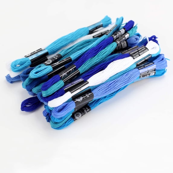 Loops & Threads Blues Embroidery Floss, 12 Packs: 36 ct. (432 total)