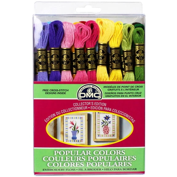 DMC Popular Colors Embroidery Floss, 12 Packs: 36 ct. (432 total)
