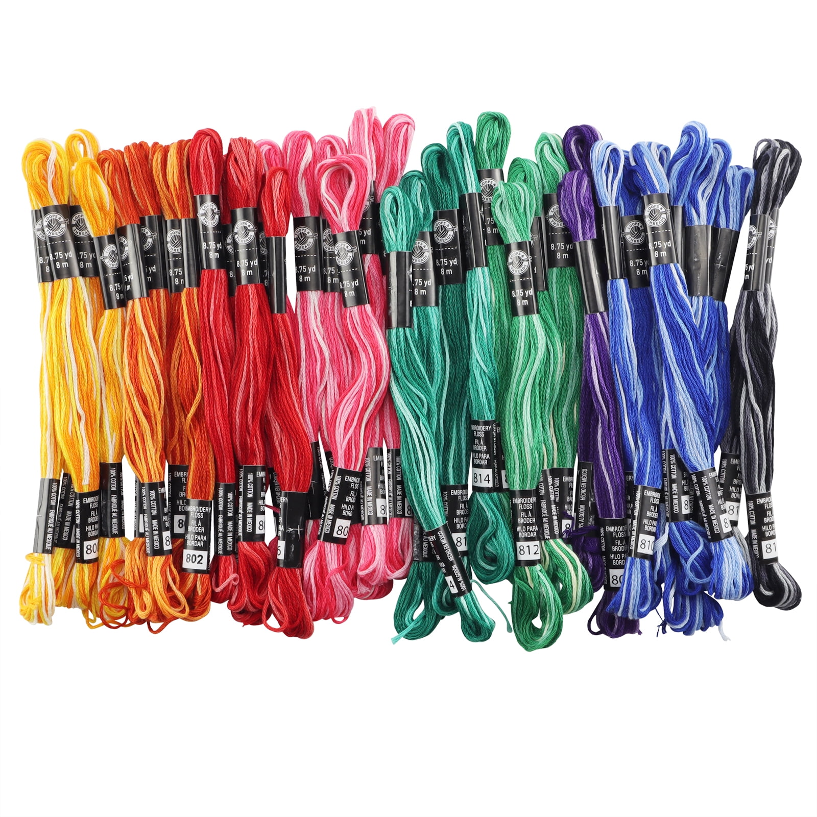 Loops & Threads Variegated Embroidery Floss, 12 Packs: 36 ct. (432 total)