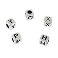 thumbnail image 1 of Bead Landing 6mm Silver Alphabet Cube Crafting Beads, 12 Packs: 390 ct. (4,680 total), 1 of 2