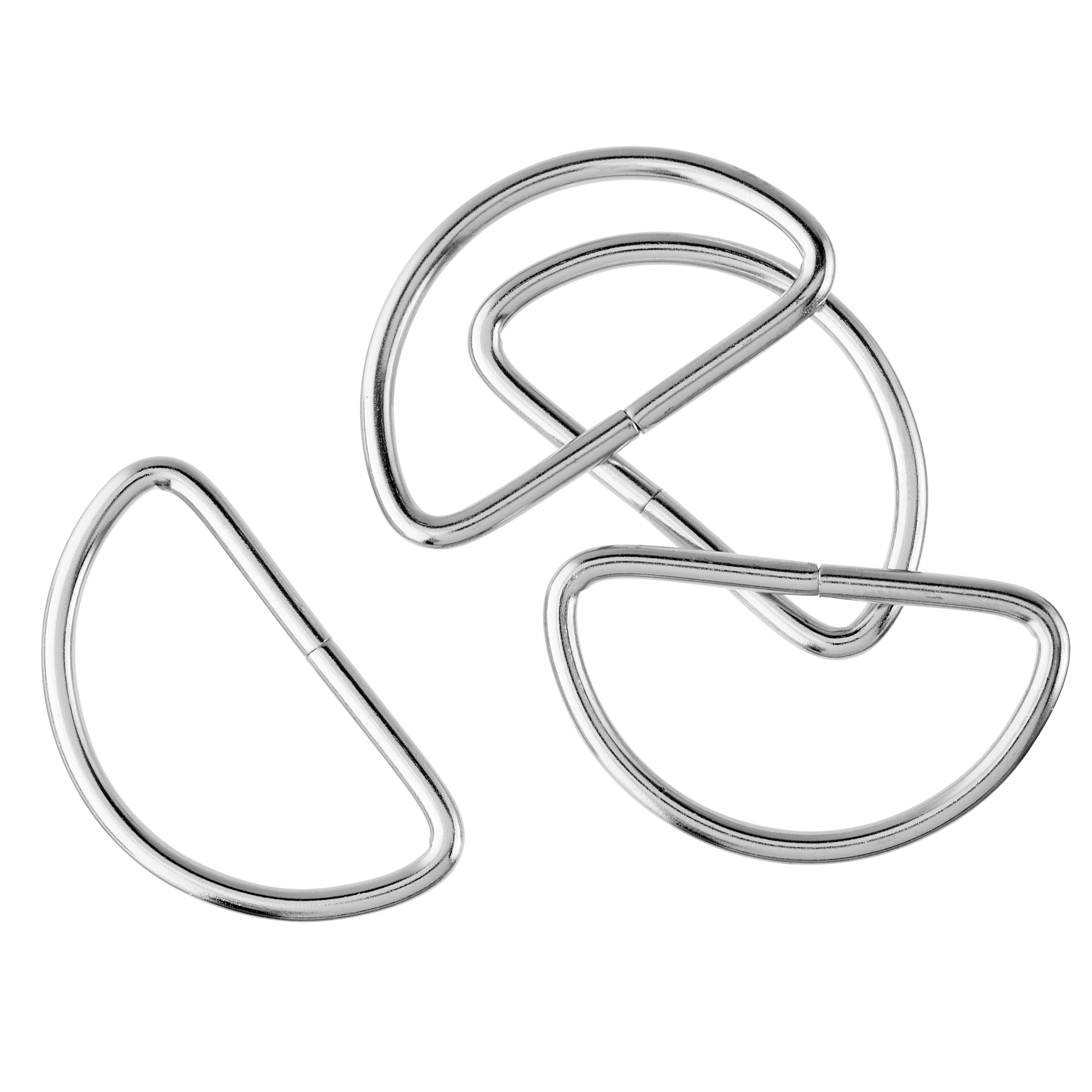 Loops & Threads 1.5" Metal D-Rings, 12 Packs: 4 ct. (48 total)