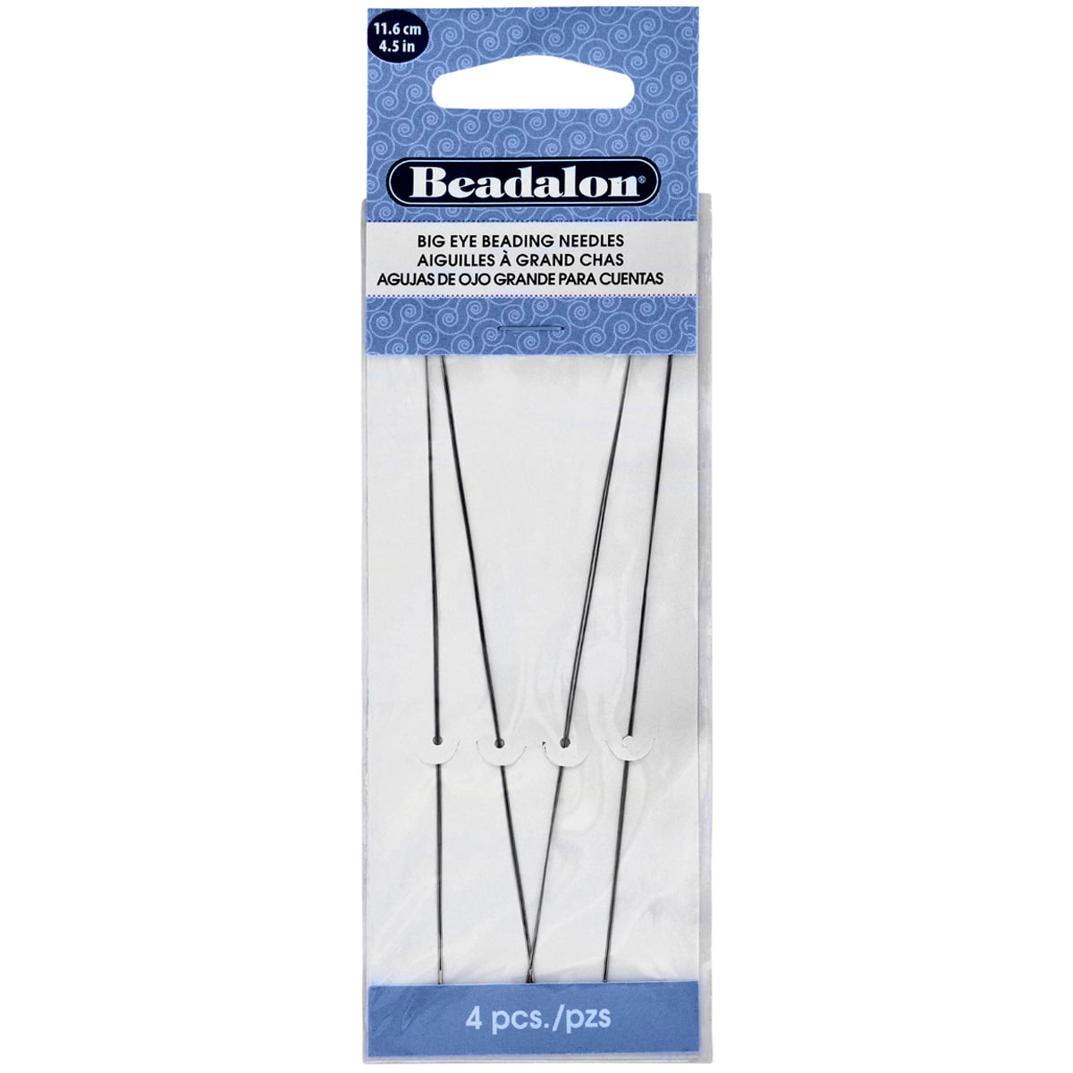 Beadalon 4.5" Big Eye Beading Needles, 12 Packs: 4 ct. (48 total)
