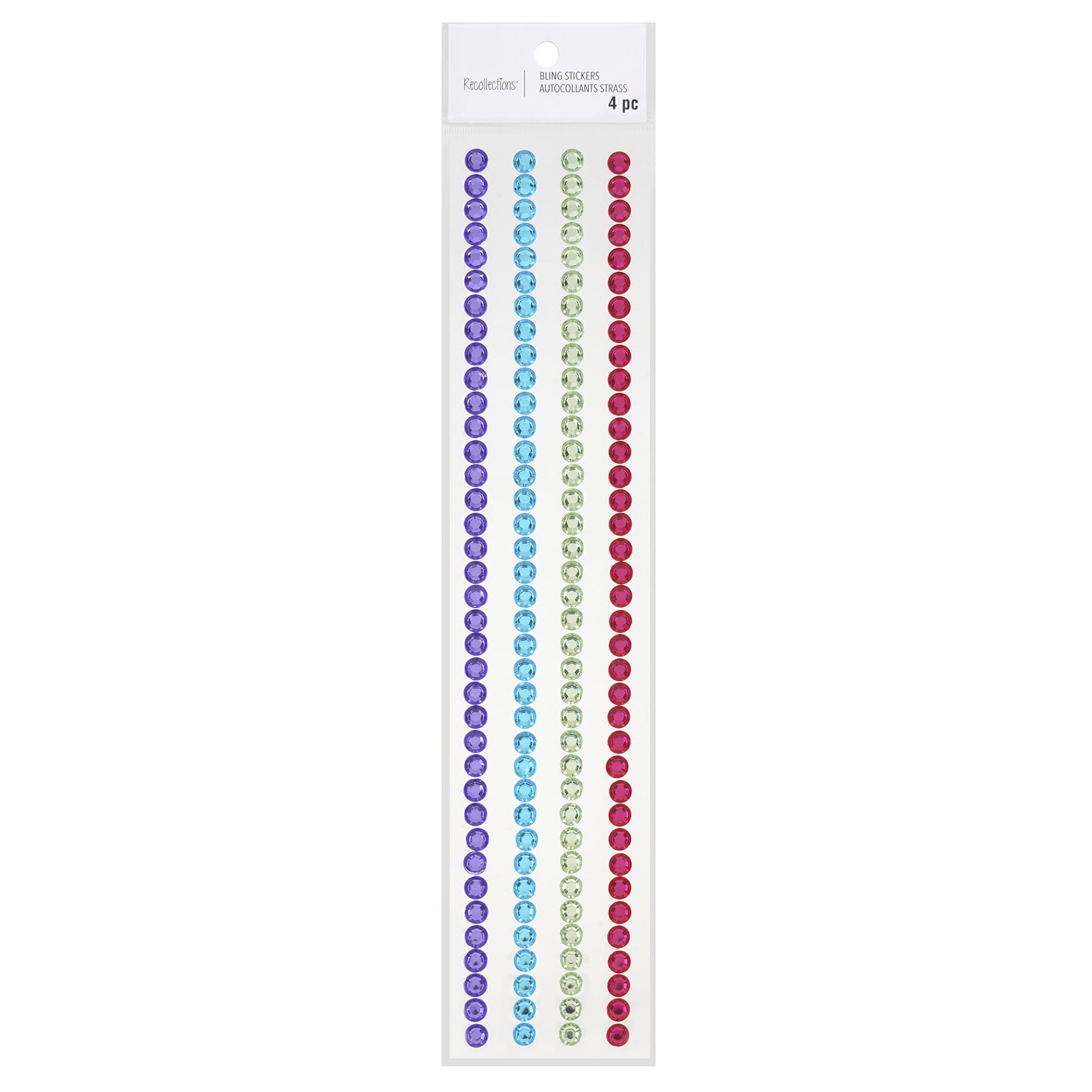 12 Packs: 4 ct. (48 total) Bright Rhinestone Borders by Recollections ...