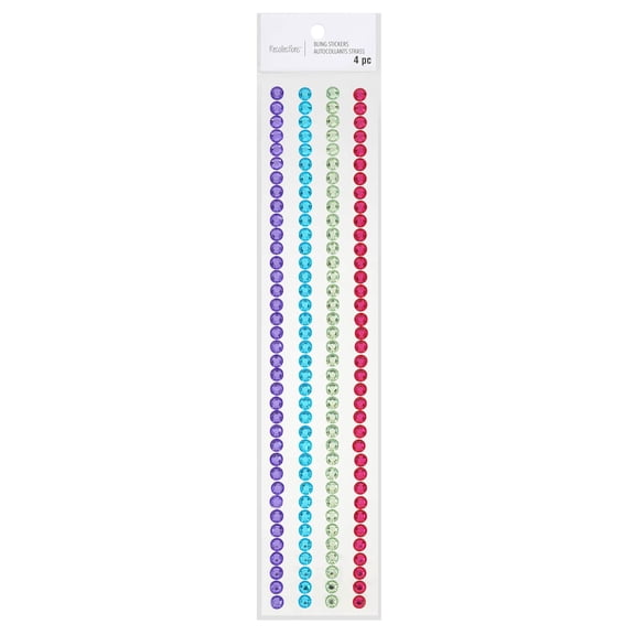Recollections Bright Rhinestone Borders, 12 Packs: 4 ct. (48 total)