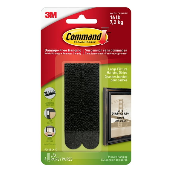Command Large Picture Hanging Strips, 12 Packs: 4 ct. (48 total)