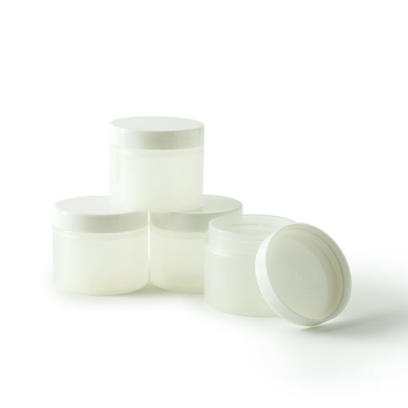 12 Packs: 4 ct. (48 total) Small Double Wall Plastic Jars by Artist's Loft