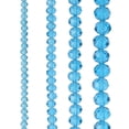 thumbnail image 1 of Bead Landing Turquoise Faceted Glass Rondelle Beads, 12 Packs: 4 ct. (48 total), 1 of 2