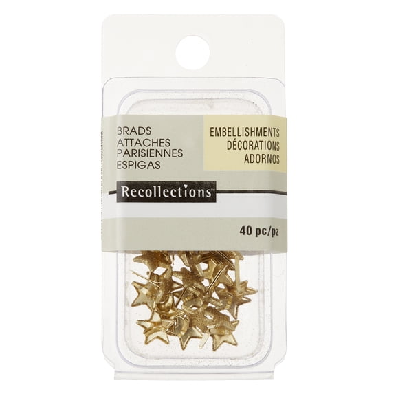 Recollections Glitter Star Brads, 12 Packs: 40 ct. (480 total)