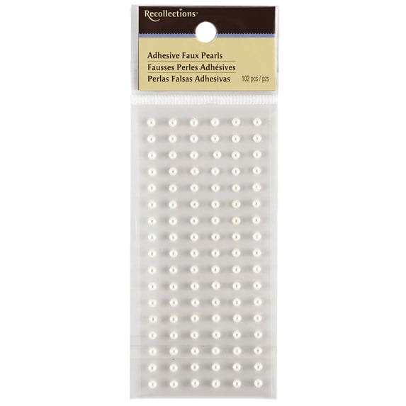 Recollections White Faux Pearl Adhesives, 12 Packs: 40 ct. (480 total)