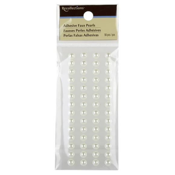 12 Packs: 40 ct. (480 total) White Faux Pearl Embellishments by Recollections