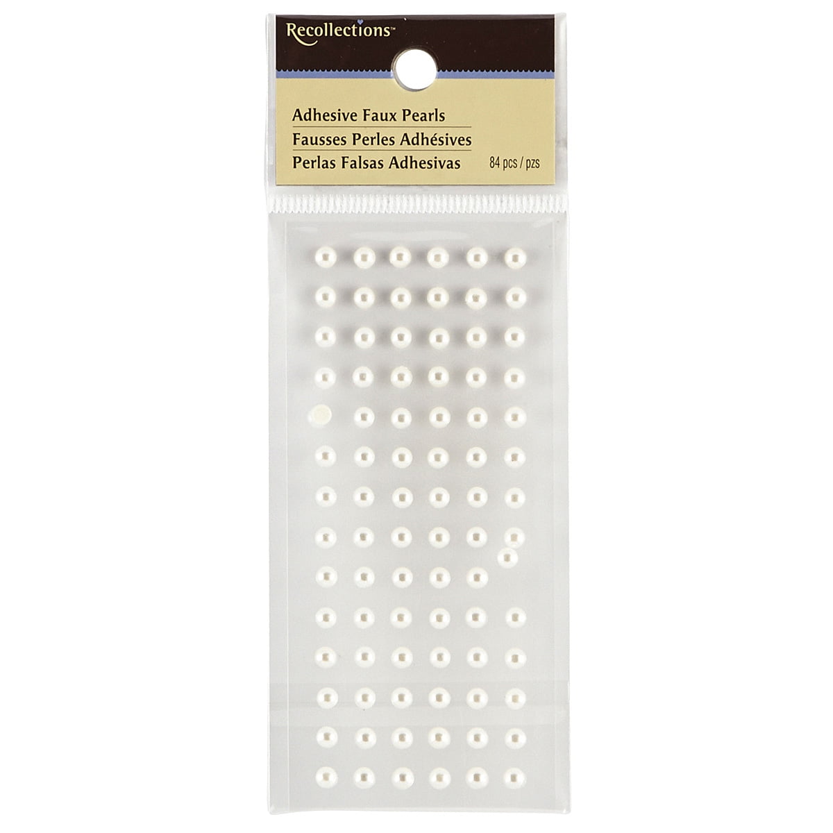 Pearl Sticker Paper 12 Packs: 40 ct. (480 total) White Faux Pearl Stickers by Recollections ...