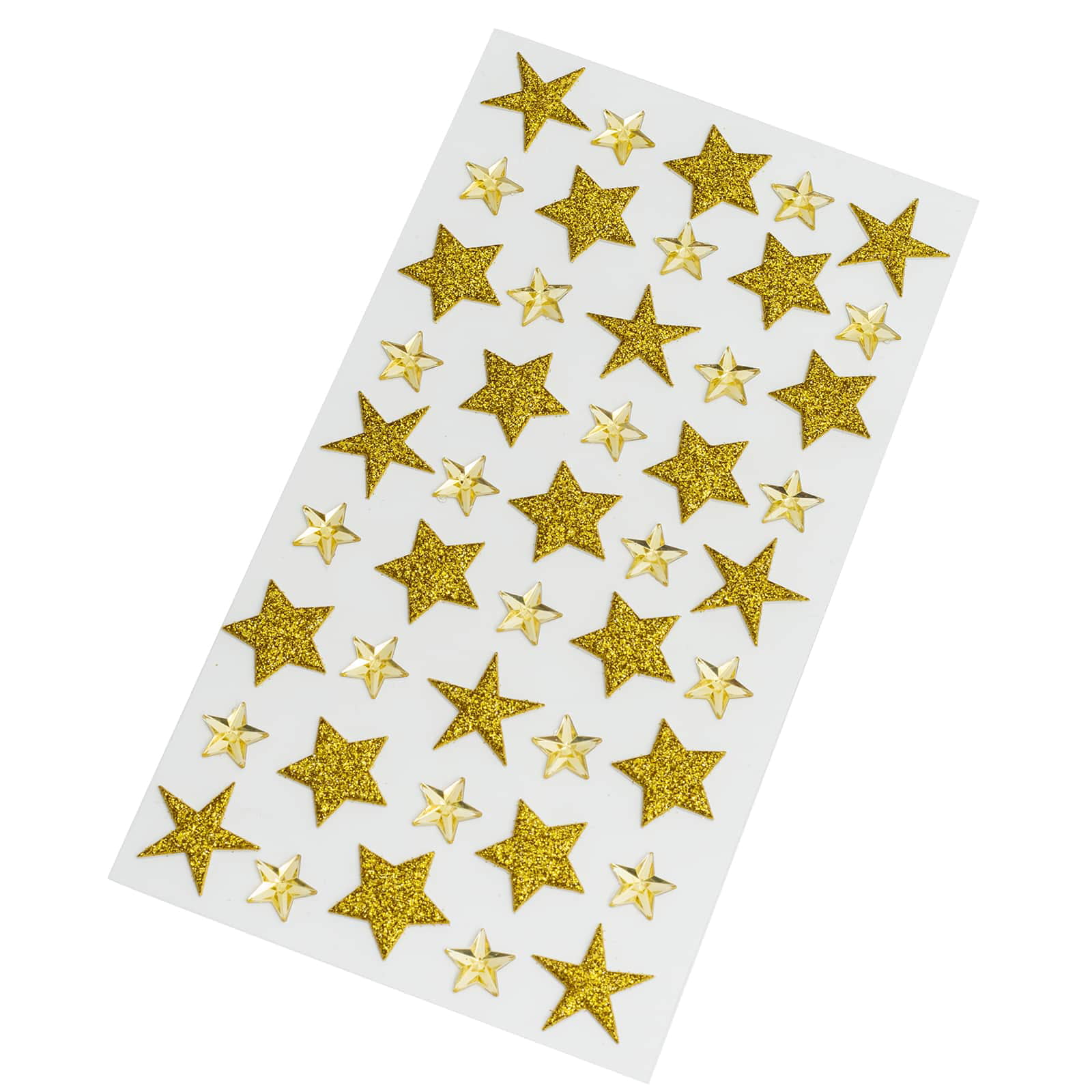 Stylish Glitter Gold Star Sticker, Zazzle