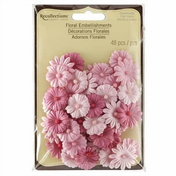 Recollections Daisy Floral Embellishments, 12 Packs: 48 ct. (576 total)