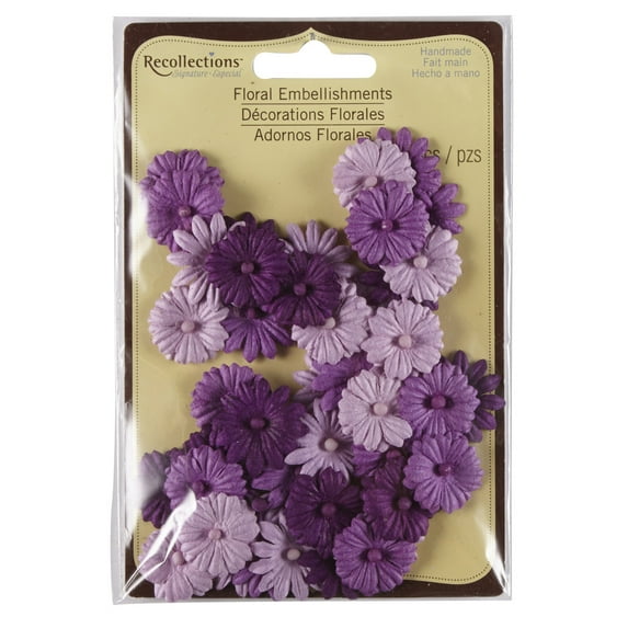 Recollections Daisy Floral Embellishments, 12 Packs: 48 ct. (576 total)