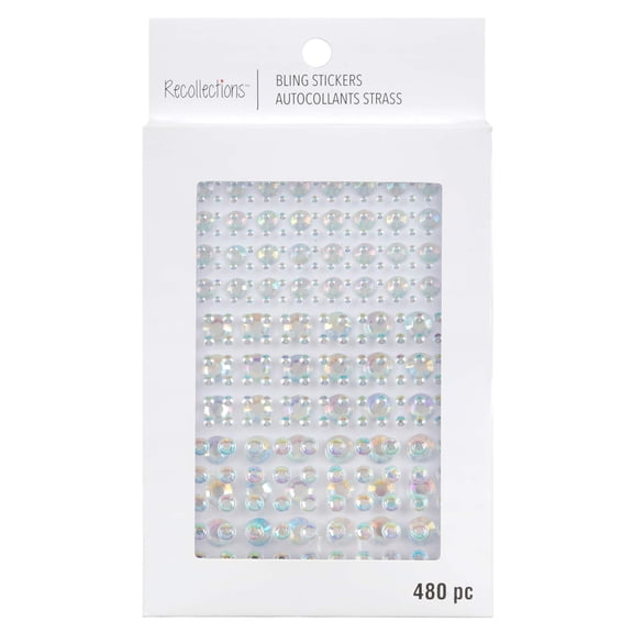 Recollections Iridescent Rhinestone Adhesives, 12 Packs: 480 ct. (5,760 total)