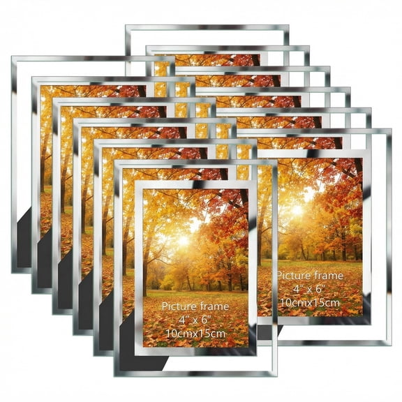 12 Packs 4x6 Picture Frames for Tabletop Display