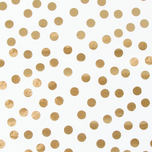 12 Packs: 5 ct. (60 total) White & Gold Dots Tissue Paper by Celebrate It