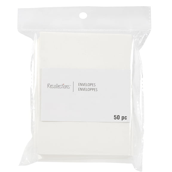 Recollections 3.625" x 5.125" Ivory 4 Bar Envelopes, 12 Packs: 50 ct. (600 total)