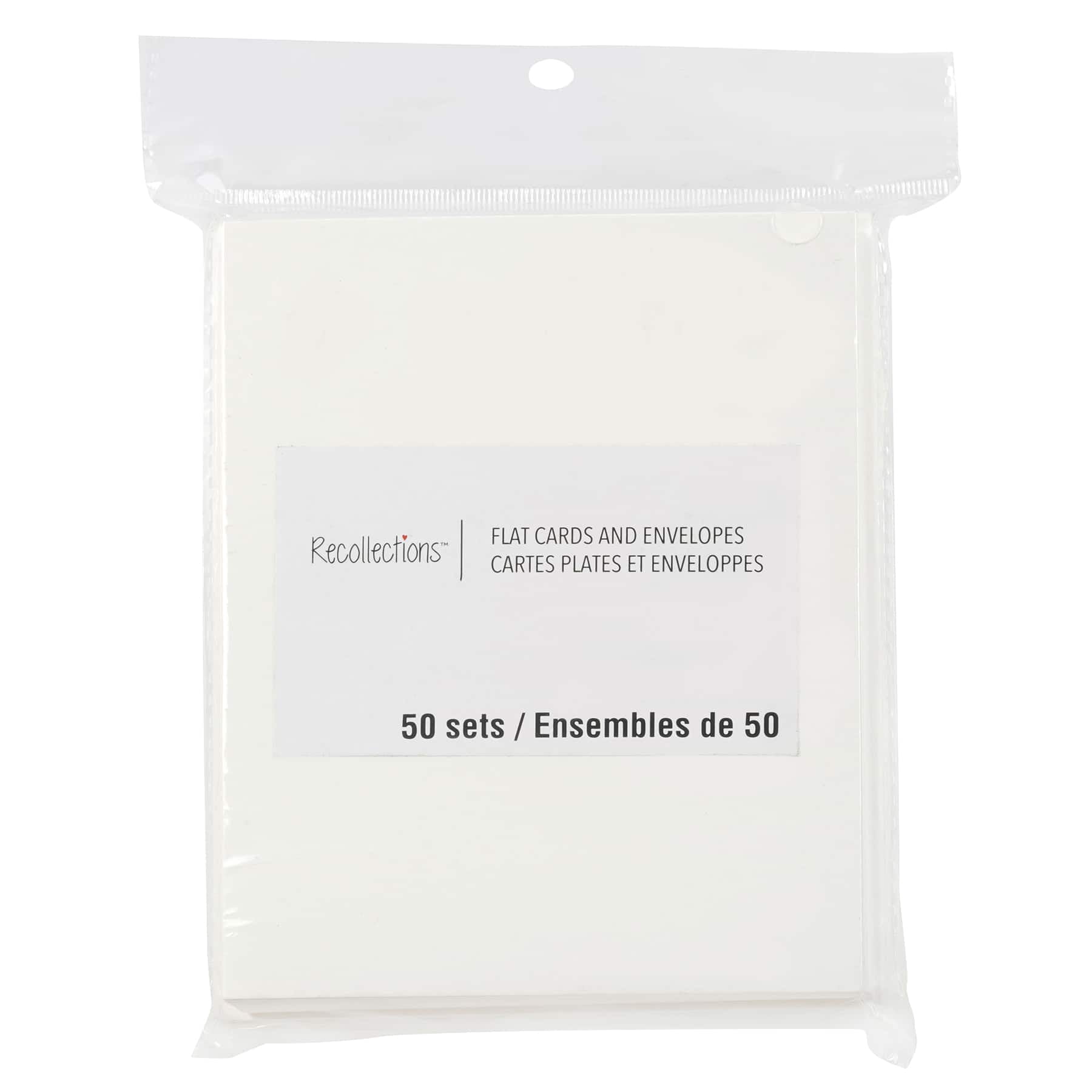 Recollections 4.25" x 5.5" Ivory Flat Cards & Envelopes, 12 Packs: 50 ct. (600 total)