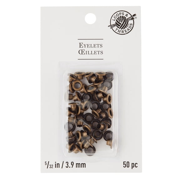 12 Packs: 50 ct. (600 total) 5/32" Eyelets by Loops & Threads