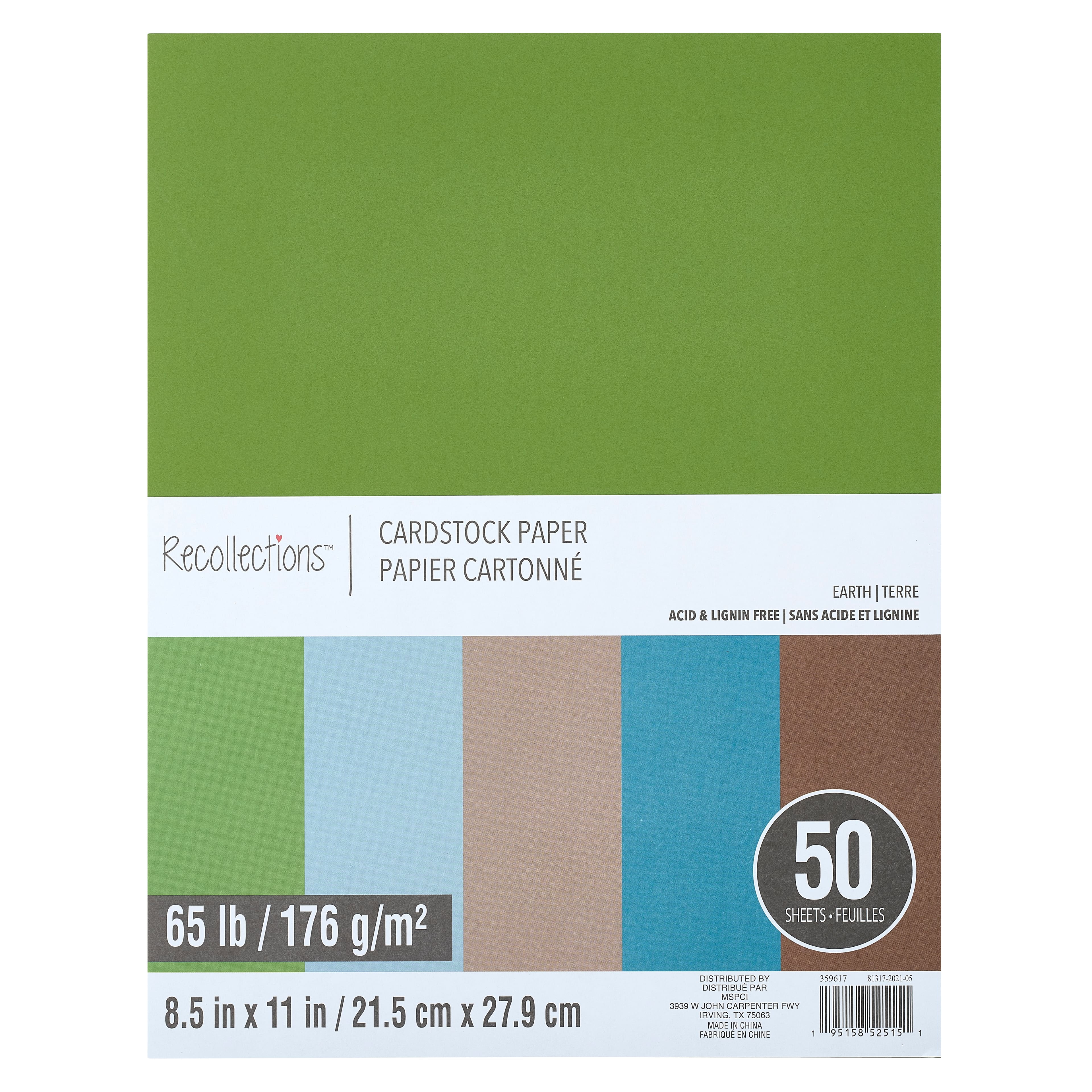 Recollections White Dove 8.5 x 11 100 Sheets Cardstock Paper - Each