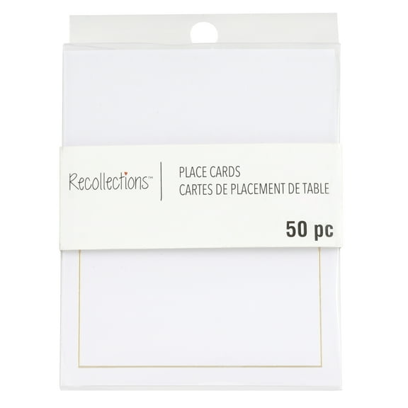 Recollections Gold Trim Place Cards, 12 Packs: 50 ct. (600 total)
