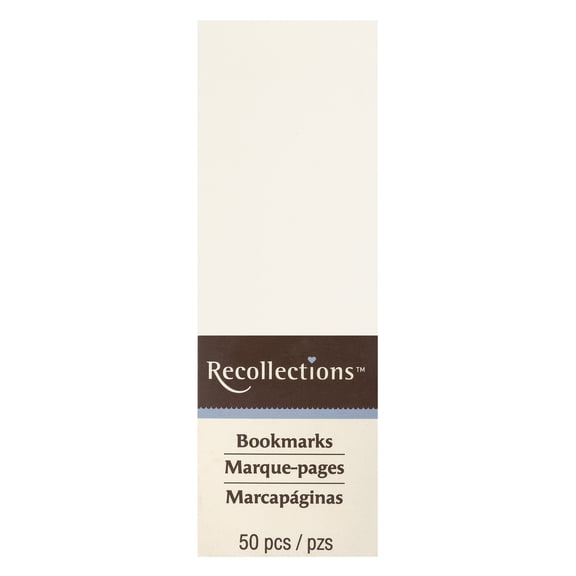 Recollections Ivory Bookmarks, 12 Packs: 50 ct. (600 total)