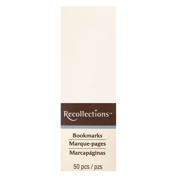 Recollections Ivory Bookmarks, 12 Packs: 50 ct. (600 total)