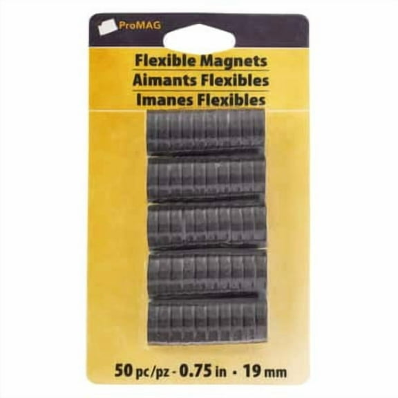 ProMAG Button Magnets, 3/4", 12 Packs: 50 ct. (600 total)
