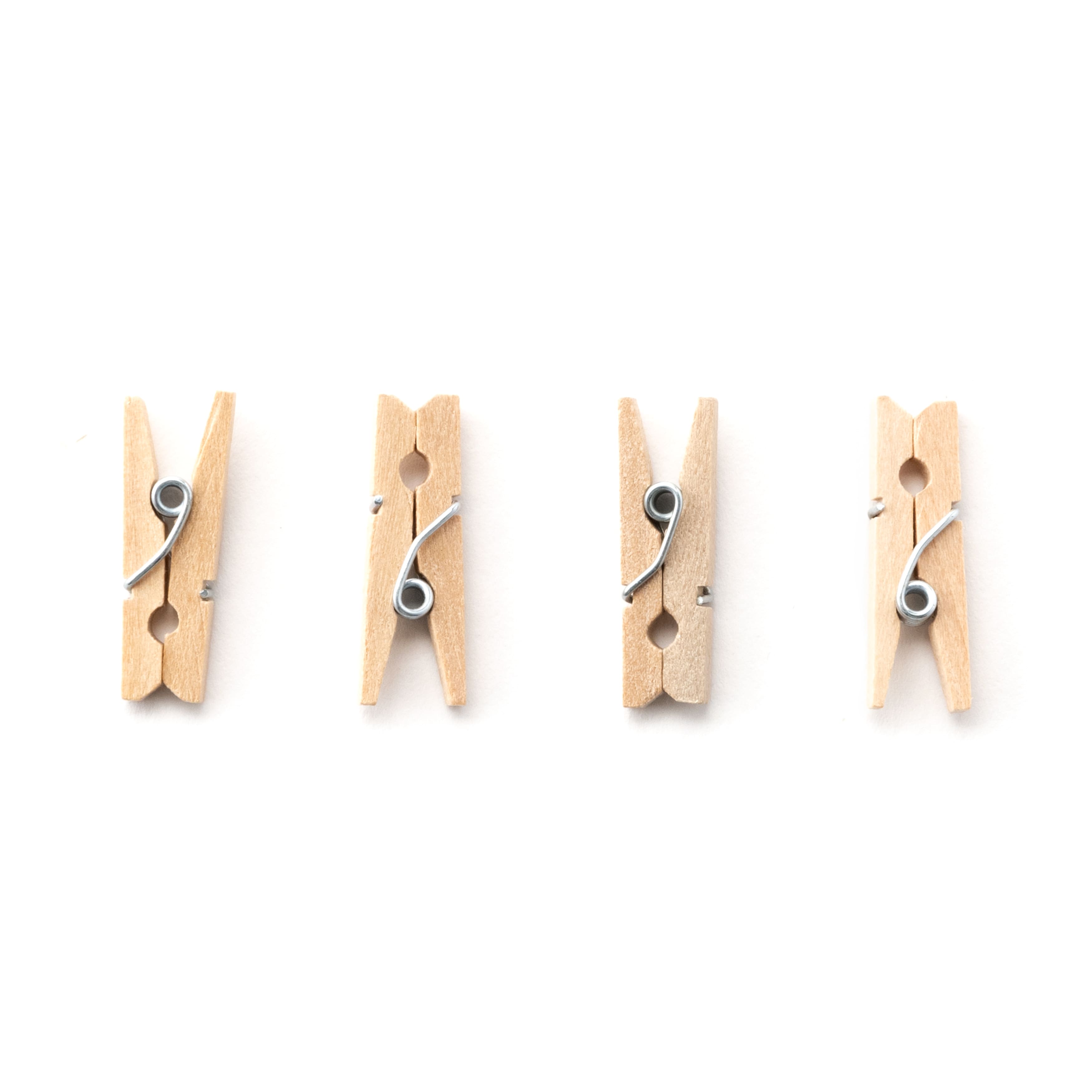 12 Packs: 50 Ct. (600 Total) Tiny Wood Clothespins by Creatology, Boy's, Beige