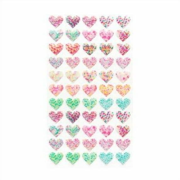 12 Packs: 55 ct. (660 total) Confetti Heart Stickers by Recollections