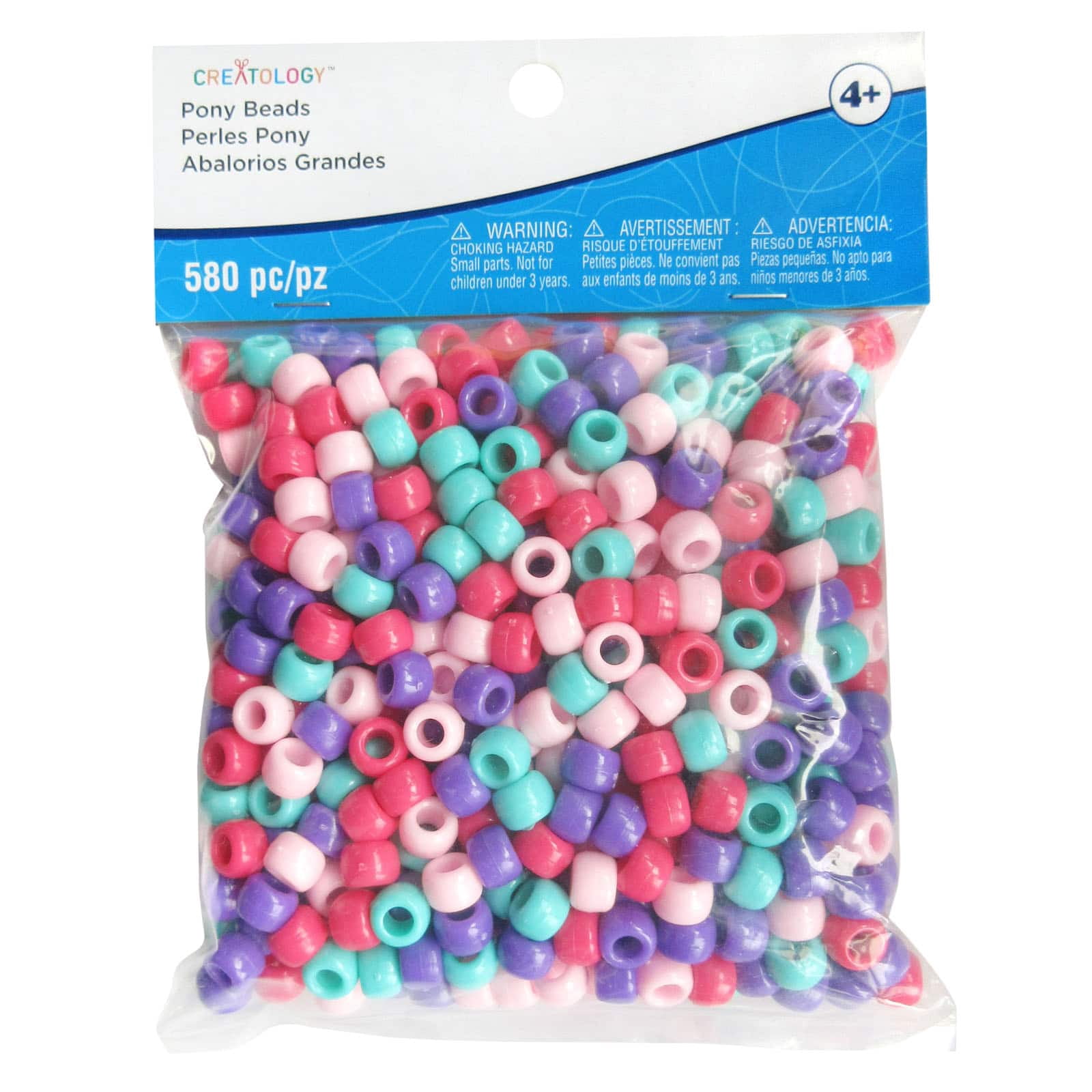 12 Packs: 580 ct. (6,960 total) Princess Pony Beads by Creatology - 6mm x 9mm