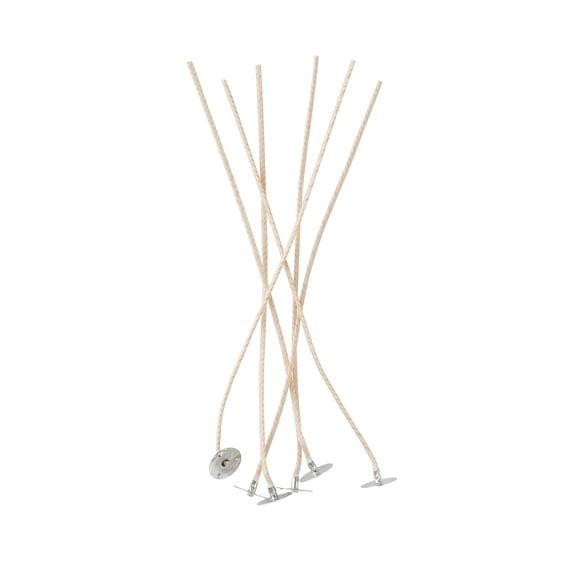 12 Packs: 6 ct. (72 total) 9" Flat Braid Wicks & Clips by Make Market