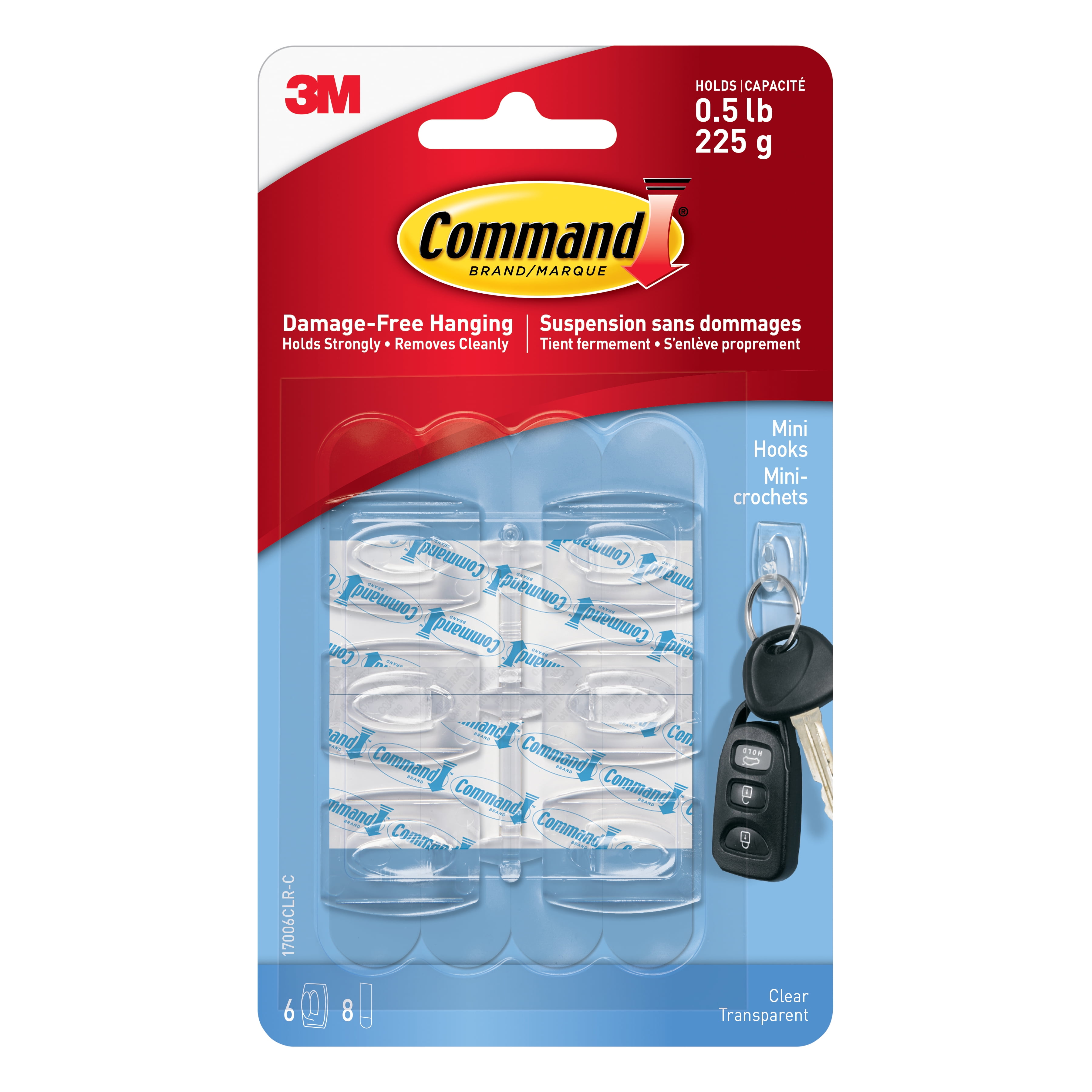 Command Mini Hooks, 12 Packs: 6 ct. (72 total)