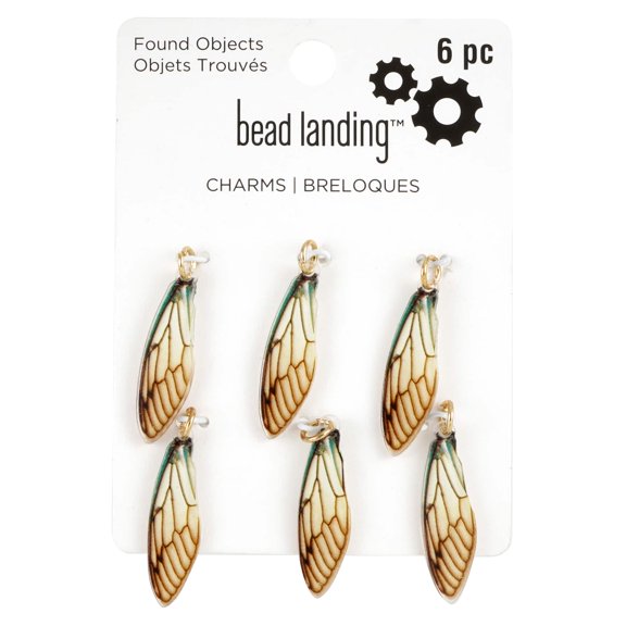 Bead Landing Found Objects Wing Charms, 12 Packs: 6 ct. (72 total)