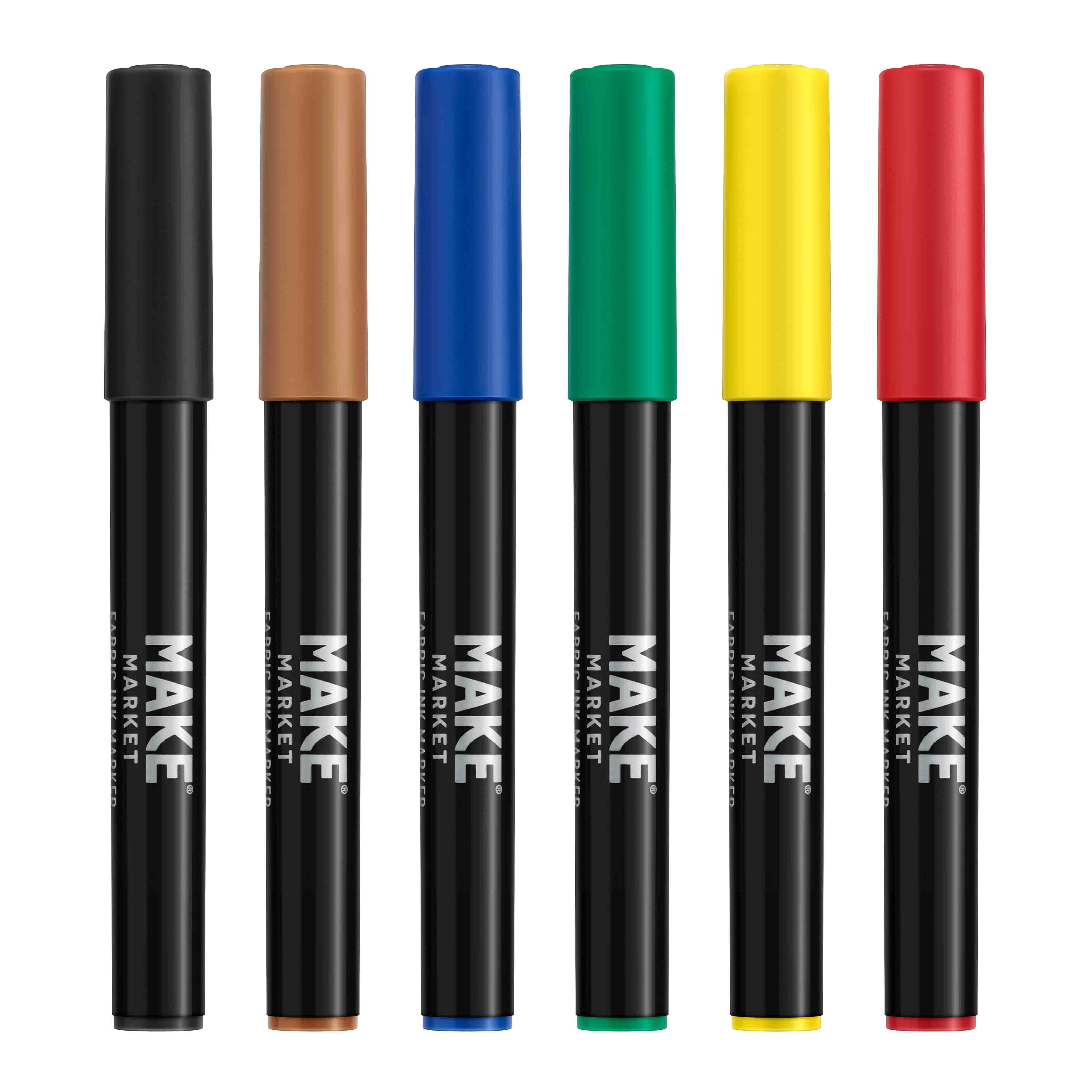 12 Packs: 6 ct. (72 total) Graffiti Fabric Markers by Make Market