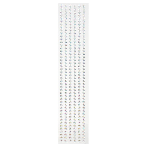 Recollections Iridescent Clear Rhinestone Borders, 12 Packs: 6 ct. (72 total)