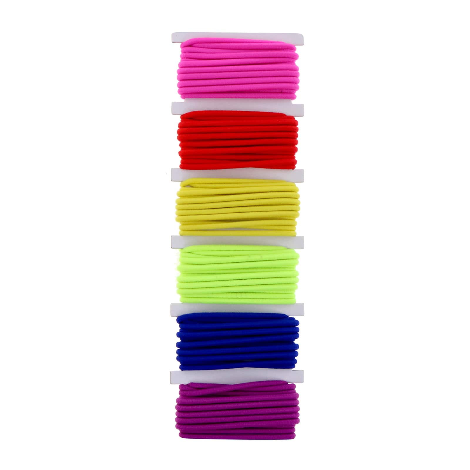 12 Packs: 6 ct. (72 total) Rainbow Elastic Cords by Creatology™ 