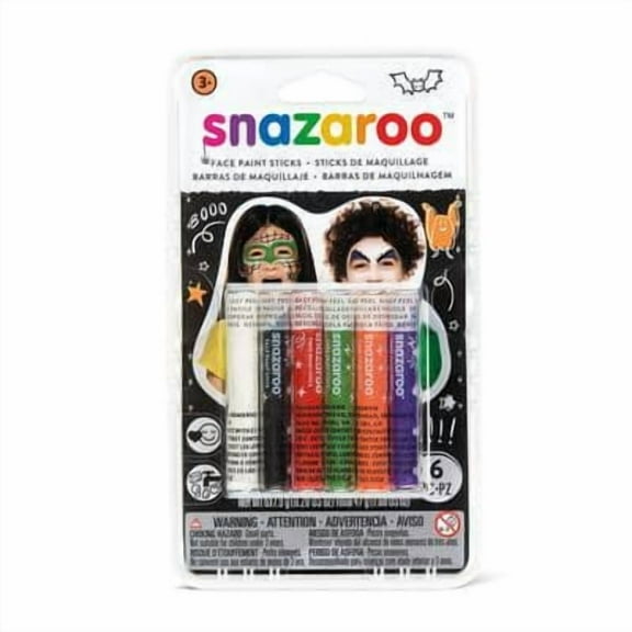 12 Packs: 6 ct. (72 total) Snazaroo Halloween Face Painting Sticks