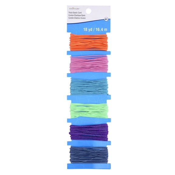 12 Packs: 6 ct. (72 total) Sparkle Elastic Cords by Creatology
