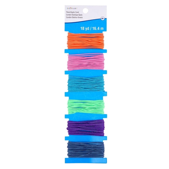 12 Packs: 6 ct. (72 total) Sparkle Elastic Cords by Creatology